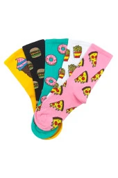 Yenilikçi Tasarım: 5'li Fast Food Temalı Çorap Seti İle Tarzınızı Tamamlayın - 1