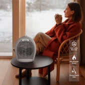 KUMTEL Fanlı Isıtıcı 2000 W LX-6331 Gri - 5