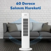 Kumtel KTF-258W Kule Tipi Vantilatör Beyaz - 4