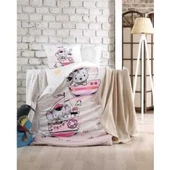 TAÇ KRİSTAL SAİLLİNG PİNK BAMBU ÖRGÜ BEBEK SETİ - 1