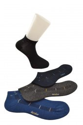 Dündar Erkek 4 lü Ekonomik Spor Patik Çorap - 1