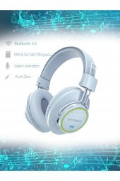 Syrox S26 Kablosuz Bluetooth Kulaklık Hafıza Kartlı Beyaz - 1