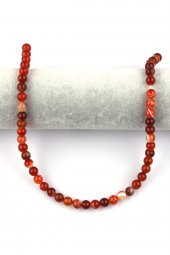 Akik Doğal Taş Dizi 8 mm Küre Kesim thumbnail 2