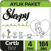 Sleepy Natural Jumbo Bebek Bezi 7-14 Kg Maxi 4 Numara 104 Lü - 1