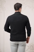 Slimfit Balıkçı Fermuarlı Yaka Örme Triko Yünlü Erkek Kazak thumbnail 6