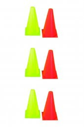 yüksek kalite 6 adet antreman hunisi futbol basketbol voleyol idman 17 cm huni - 1