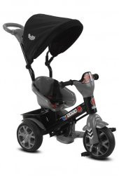 Babyhope 121 Bobo Üç Tekerlekli Ebeveyn Kontrollü Bisiklet Çocuk Bisikleti Gri 03012160,Gri Çocuk Bisikleti - 1