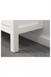 4 Bölmeli HEMNES Ayakkabı Dolabı, Beyaz Renk 107x22x101 cm Mdf - 4