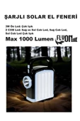 Güçlü Güneş Solar Enerjili Açılır Kanatları Sayesinde Hem Fener Lamba Hem Ortam Aydınlatması Şarjlı - 3