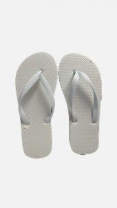10 Adet Parmak Arası Beyaz Erkek Terlik Eva Taban 14 mm  Flip Flop 44 Numara - 1