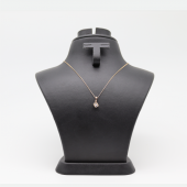 Küp İçi Tek Taş Kolye Gold - 1