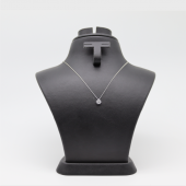 Çiçek Minimal Taşlı Kolye Silver - 1