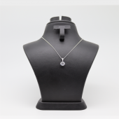 Yuvarlak Minimal Zirkon Taşlı Kolye Silver - 1