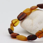 Multicolor Damla Kehribar Bileklik - 2