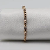 Taşlı Dorika Bileklik Gold - 1