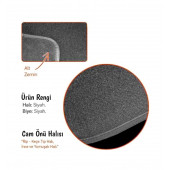 Torpido Halısı Oto Ön Cam Konsol Göğüs Örtüsü Tofaş Doğan Slx Yüksek Göğüs  Uyumlu Siyah - 3