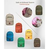 Njoy 16" Unisex Notebook & Günlük Sırt Çantası-haki (NJ01KH) - 7