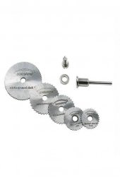 BN5 6 Parça Dremel Gravür Uç Takım Daire Testere Hss Kesici Disk - 1