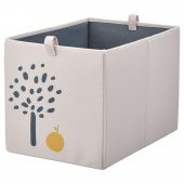 Düzenleyici Kedi Desenli Kare Kutu MeridyenDukkan EvDüzeni Düzenleme Saklama Kutusu 26x37x26 cm Bej Oyuncak Kutusu thumbnail 2