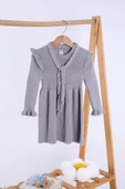 Babyhola %100 Organik Triko Kız Bebek Çocuk Kemerli Elbise 32125 - 6