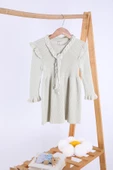 Babyhola %100 Organik Triko Kız Bebek Çocuk Kemerli Elbise 32125 - 10