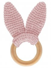 Babyjem Amigurumi Ahşap Diş Kaşıyıcı Pembe 651 - 1