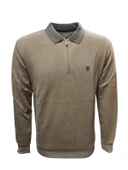 Rey Polo R01253 Erkek Basic Selanik Polo Yaka Sweatshirt thumbnail 5