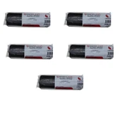 GNR Endüstriyel Jumbo Çöp Torbası Poşeti - 2 Kat - Siyah - 500 Gr. - 80x110 Cm. -10 x 5 Rulo - 1