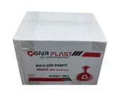 GNR Endüstriyel Jumbo Çöp Torbası Poşeti - 2 Kat - Siyah - 500 Gr. - 80x110 Cm. -10x20 Rulo / Koli - 1
