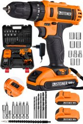 STEİNER Germany Technology Darbeli 56 V 5 Ah Bakır Sargılı Çift Akülü Şarjlı Vidalama Matkap Trc Set - 1