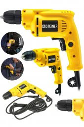 STEİNER Alman 1400 Watt 10 Mm Professional Bakır Sargılı Kablolu Darbesiz Vidalama Matkap - 1
