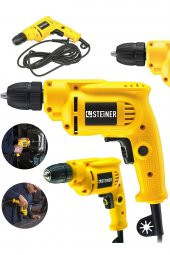 STEİNER Alman 1400 Watt 10 Mm Professional Bakır Sargılı Kablolu Darbesiz Vidalama Matkap - 2
