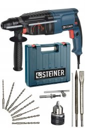 STEİNER Germany Technology 3000 Watt 5 Joule Hilti Kırıcı Delici Darbeli Matkap + 1 Mandren + 10 Uç - 1