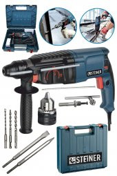 STEİNER Germany Technology 3000 Watt 5 Joule Kırıcı Delici Hilti Darbeli Matkap + 1 Mandren + 5 Uç - 1