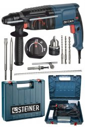 STEİNER Germany Technology 3000 Watt Darbeli Matkap Kırıcı Delici Hilti + 1 Adet Mandren + 5 Adet Uç - 1