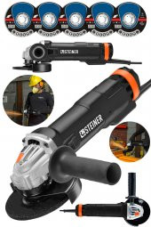 STEİNER Alman 4200 W Metal Şanzıman Bakır Sargı Avuç Içi Taşlama Demir Metal Kesme Makinesi 125 Mm + 5 Disk - 1