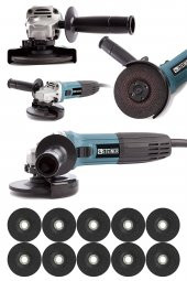 STEİNER Alman 3000 Watt Professional 125 Mm Sjs Metal Şanzuman Avuç Içi Taşlama Makinesi + 10 Adet Taş thumbnail 1