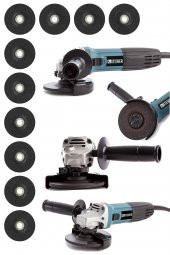 STEİNER Alman 3000 W Profesyonel Sjs Metal Şanzuman Avuç Içi Taşlama Makinası 125 Mm + 10 Adet Taş - 1