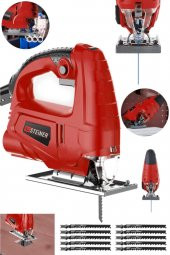 STEİNER 4000 W Sjs Metal Şanzıman 6 Kademe Devirli Bakır Sargılı Dekupaj Testere Makinesi 10 Uç - 1