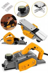 STEİNER Alman 4200 W Bakır Sargı Metal Şanzıman Motor Korumalı Çift Bıçaklı Planya Rende Makinesi + 2 Bıçak - 1