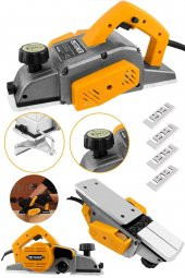 STEİNER Alman 4200 W Bakır Sargı Metal Şanzıman Motor Korumalı Çift Bıçaklı Planya Rende Makinesi + 4 Bıçak - 1