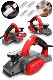 STEİNER Alman Titan 4200 Watt Bakır Sargılı Metal Şanzuman Çift Bıçaklı Planya Rende Makinesi + 4 Bıçak - 1