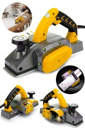 STEİNER Alman Titan 4200 Watt Motor Korumalı Bakır Sargılı Metal Şanzuman Çift Bıçaklı Planya Rende Makinesi - 1