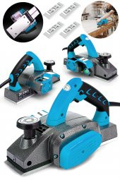 STEİNER Alman Titan 4200 Watt Bakır Sargılı Metal Şanzuman Çift Bıçaklı Planya Rende Makinesi + 4 Bıçak - 1