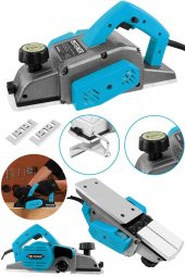 STEİNER Alman 4200 W Bakır Sargı Metal Şanzıman Motor Korumalı Çift Bıçaklı Planya Rende Makinesi + 2 Bıçak - 2