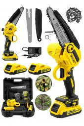 STEİNER Alman 198 Vf 10 Ah 25 Cm Bakır Sargılı Akülü Dal Kesme Budama Testere Bıçkı Makinesi Sarı - 1
