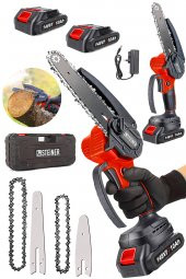 STEİNER Alman 148 Vf 10 Ah 100 Kömürsüz Motor Akülü Dal Kesme Budama Testere Bıçkı Makinesi 15 Cm Kırmızı - 2