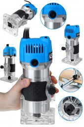 STEİNER Alman 3000 Watt 6 Kademe Devir Ayarlı Formika Traşlama Freze Makinesi 6 Mm Pens - 2