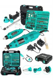 STEİNER Germany Technology 400 Watt 352 Parça 6 Kademe Devir Ayarlı Hobi Gravür Seti Mini Taşlama - 1
