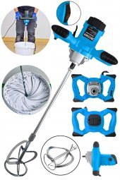 STEİNER Alman Gt-blue 3000 Bakır Sargı 6 Kademe Devir Ayarlı Elektrikli Alçı Boya Ve Harç Karıştırıcı Mikser thumbnail 1